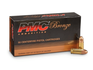 PMC Bronze 9mm 115 grain FMJ 50 round box