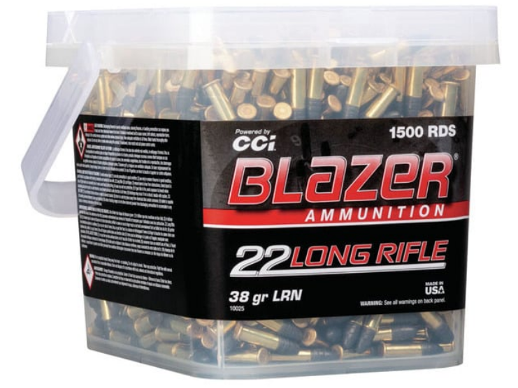 CCI Blazer .22 LR 38 grain LRN 1500 round bucket