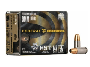 Federal Premium Personal Defense HST 9mm Luger 147gr JHP – 20rd Box