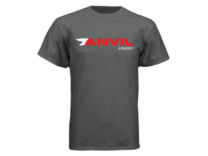 Anvil Armory Logo Tee — Heather Gray