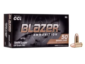 CCI Blazer Brass 9mm 124gr FMJ – 50rd Box