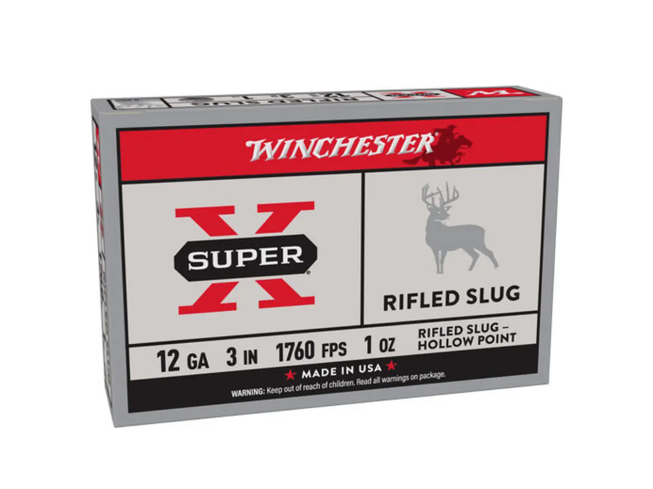 Winchester Super-X 12 Gauge 3” 1oz Rifled Slug – 5rd Box
